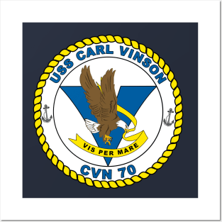 Patch for USS Carl Vinson CVN 70 Posters and Art